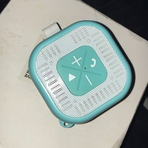 teal bluetooth shower speaker